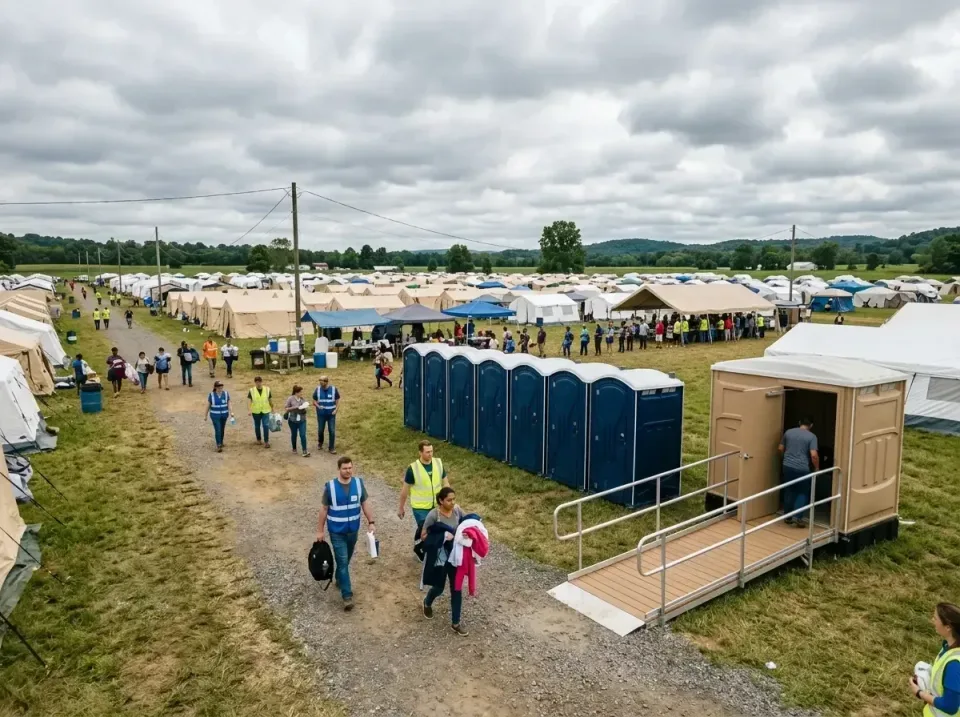 disaster-relief-camp-restrooms-010 — frequently asked questions, Dumpster & Portable Bathrooms Rental in Rock Hill, MO